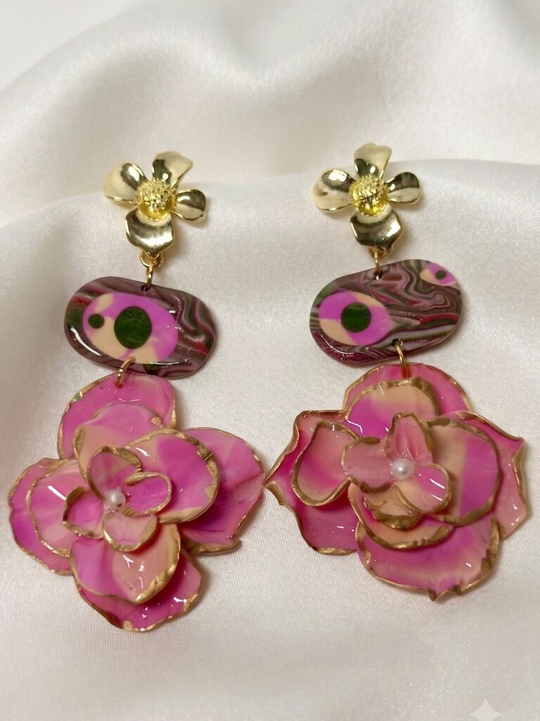 Pendientes Elegantes y exclusivos hechos a mano en Arcilla Polimérica